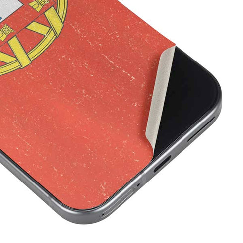 Portugal Flag Distressed Google Pixel 9a Skin